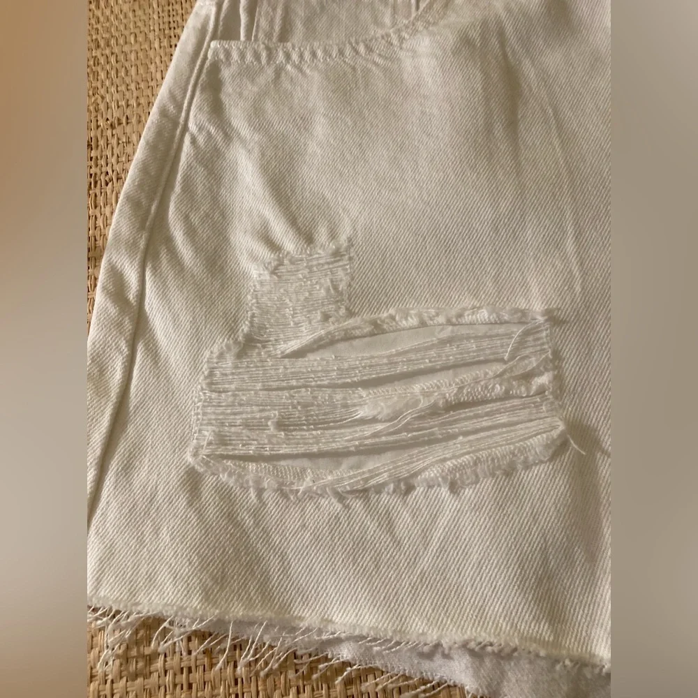 White denim shorts Show Me Your Mumu White Shorts - Picture 6 of 16